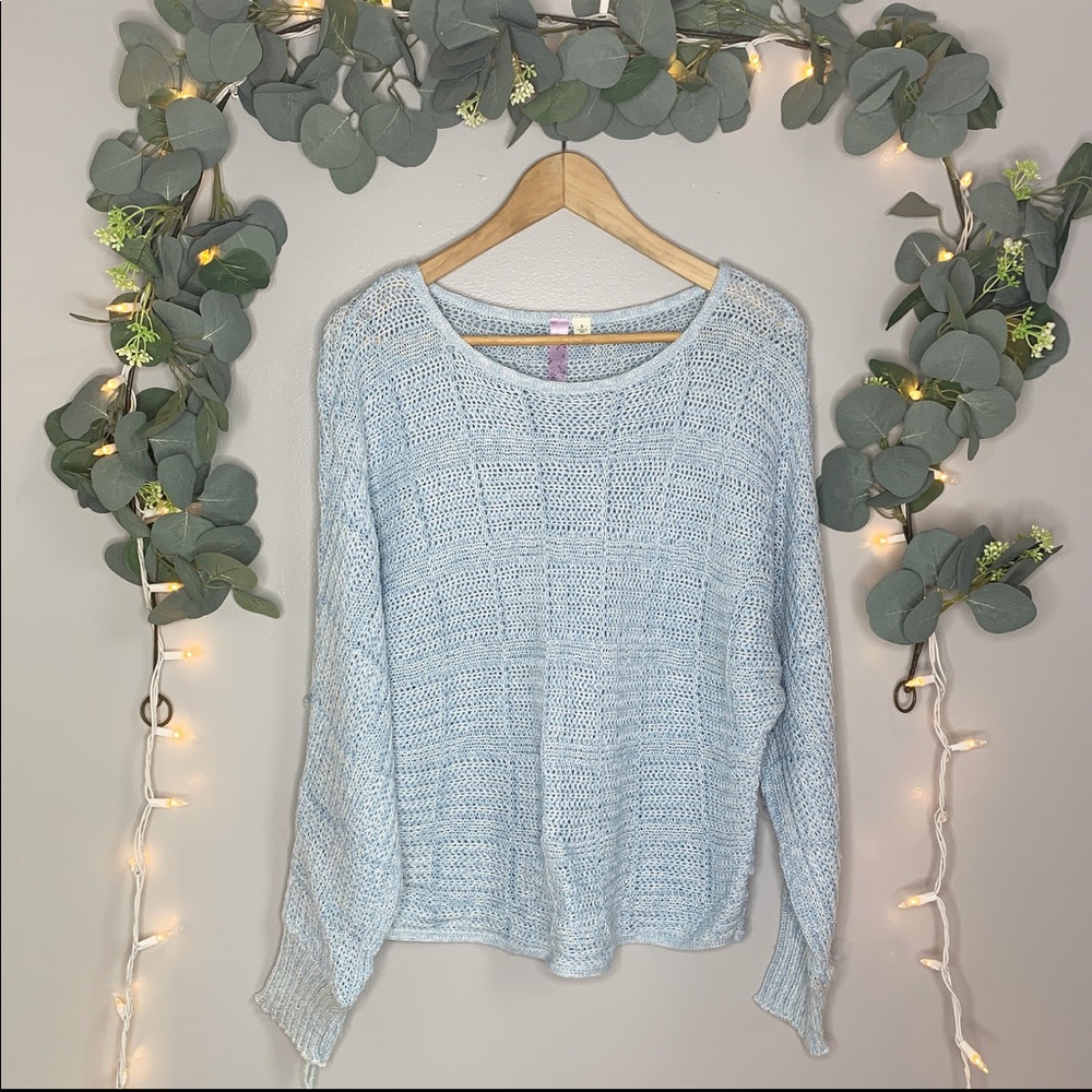 Francesca’s Blue Sweater sz S